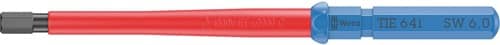 WERA Wechselklingen KK VDE 64 i TiE SW 6mm L.157mm Hex-Plus Black Point 6-kant 9mm