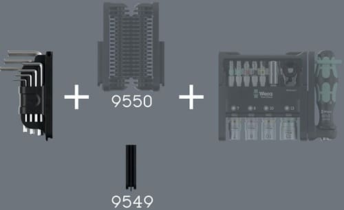 WERA Winkelschlüsselsatz Tool-Check Modular Hex-Plus 1 8-tlg.Hex-Plus WERA