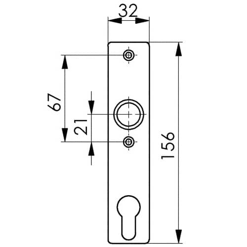 AMF Zylinderkurzschild 497Z LM F1/silberf.PZ 72mm AMF