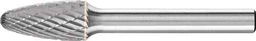 PFERD TOOLS Frässtift RBF D.6mm Kopf-L.18mm Schaft-D.6mm HM Verz.INOX PFERD