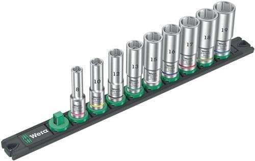 WERA Steckschlüsseleinsatzset Deep 1 9-tlg.Antr.10mm (3/8) Zoll WERA