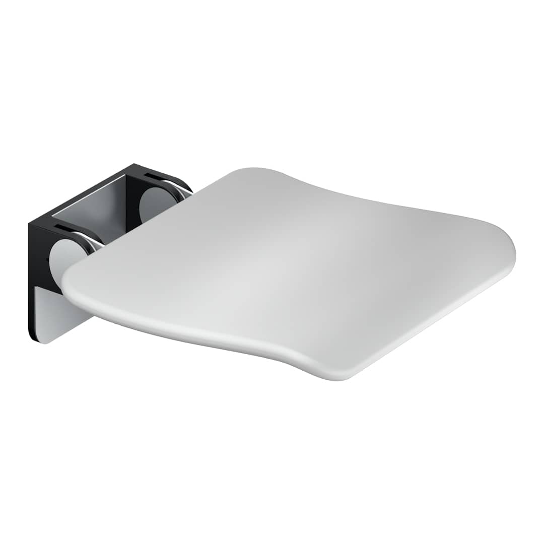 KWS Duschklappsitz eckig lichtgrau