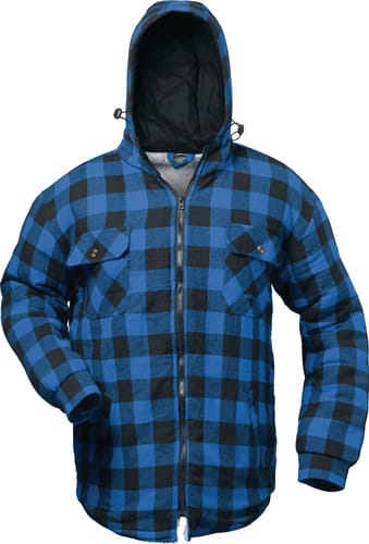 CRAFTLAND Thermohemd Alberta Gr.L blau/schwarz kariert CRAFTLAND