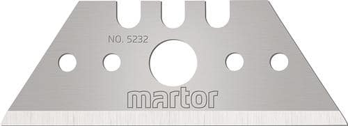 MARTOR Trapezklinge Nr.5232 L53xB19xS0,63mm m.Lochung 10 St./Spender MARTOR