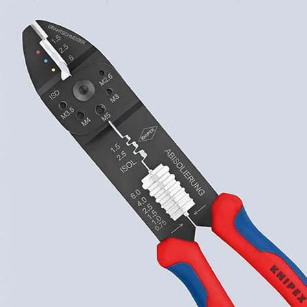 KNIPEX Crimpzange L.240mm 0,5-6(AWG 20-10)/0,5-2,5 (AWG 20-13) mm² KNIPEX