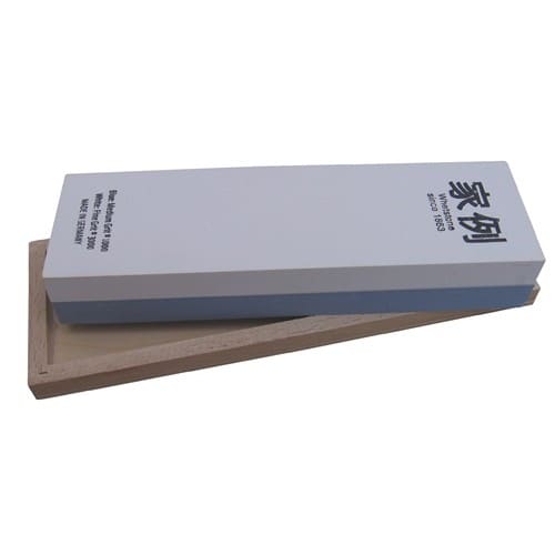 MÜLLER Abziehstein L200xB60xH30mm 400/1000 im Holzkasten MÜLLER