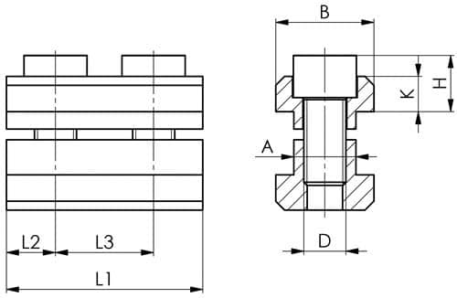 AMF Nutenanschlag Nr.6491 Nut 24mm AMF