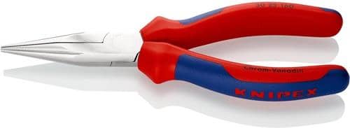 KNIPEX Langbeckzange Gesamt-L.160mm Form 2 Kopf verchr.lang,flach-rund Comfort-Griff
