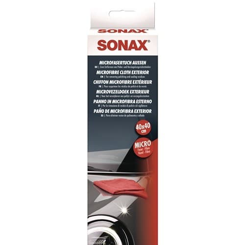 SONAX MicrofaserTuch rot L400xB400mm SONAX