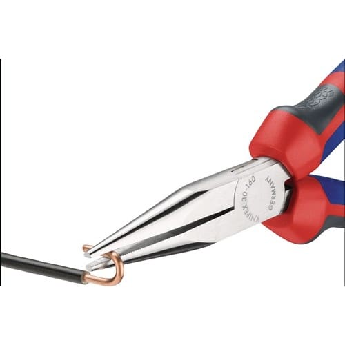 KNIPEX Langbeckzange Gesamt-L.160mm Form 2 Kopf verchr.lang,flach-rund Comfort-Griff