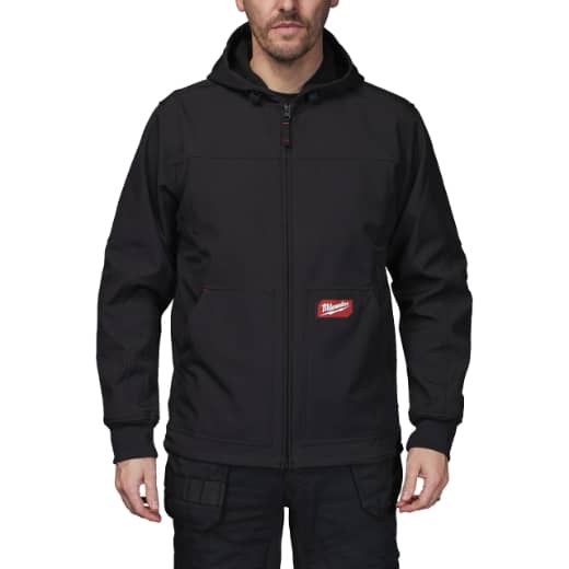 MILWAUKEE FREEFLEX Softshell Kapuzen-Jacke schwarz Größe M