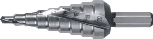 RUKO Stufenbohrer Bohrber.4-20mm HSS Spiralnut Z.2 Stufen 9 RUKO