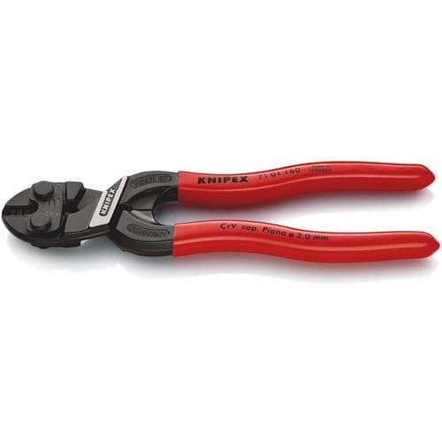KNIPEX Kompaktbolzenschneider CoBolt® L.160mm Ku.-Überzug ger.3mm o.Aussparung