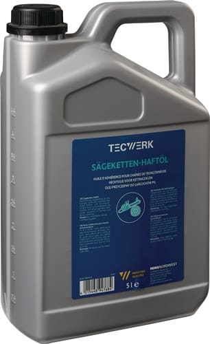 TECWERK Sägekettenhaftöl 75-95 mm²/s (bei 40GradC) 5l Kanister TECWERK
