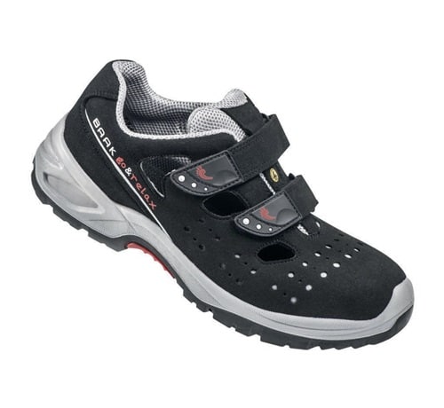 BAAK Sicherheitssandale Hardy Gr.39 N schwarz/grau Mikrofaser S1P SRC ESD EN20345