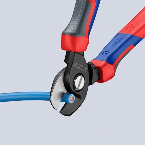 KNIPEX Kabelschere L.165mm Mehrkomp.-Hüllen KNIPEX