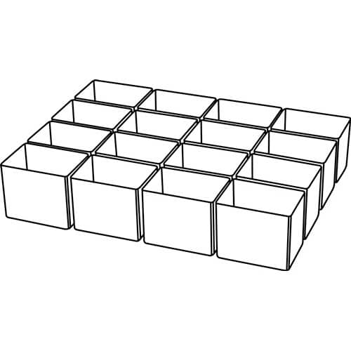 RAACO Einteilungset A 9-1 B39xT55xH47mm 16-tlg.