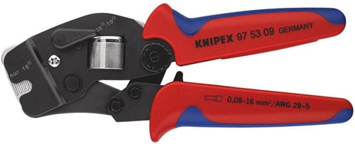 KNIPEX Crimpzange L.190mm 0,08-10,0+16 (AWG 28-5 ) mm² brün.2K-Hülle KNIPEX