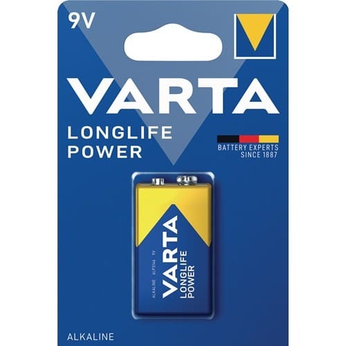 VARTA Batterie Longlife Power 9 V 6LP3146-E Block 580 mAh 6LP3146 4922 1 St./Bl.