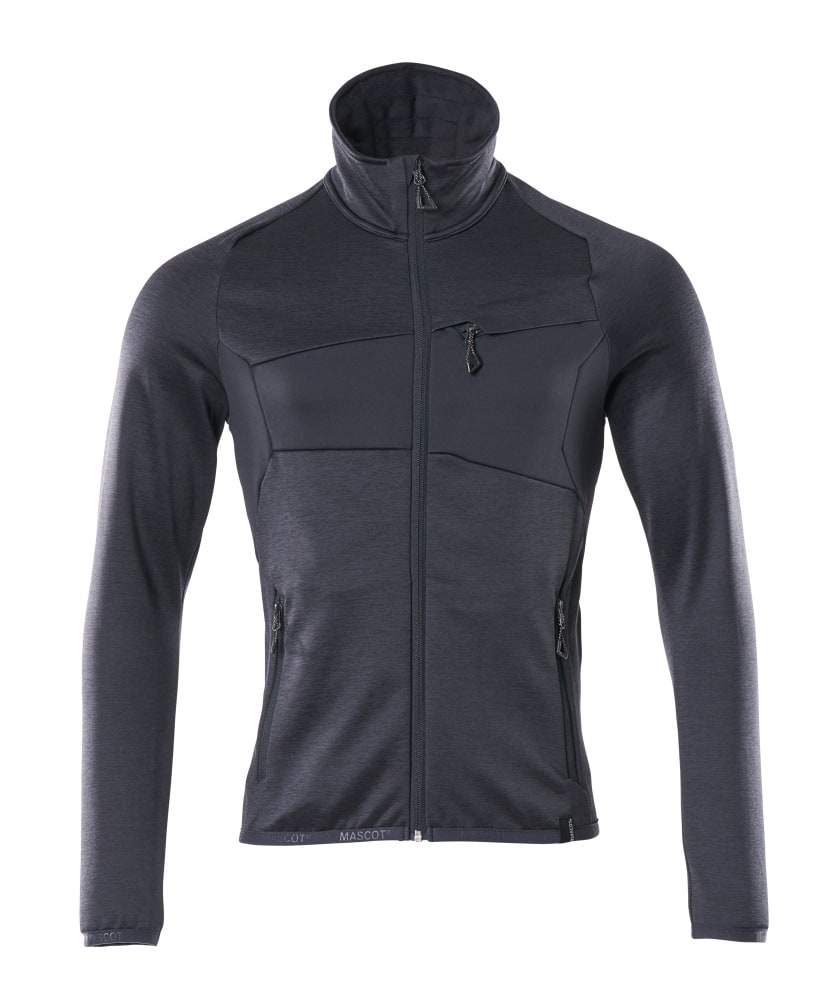 MASCOT® Fleecepullover mit Reißverschluss Microfleecejacke, schwarzblau