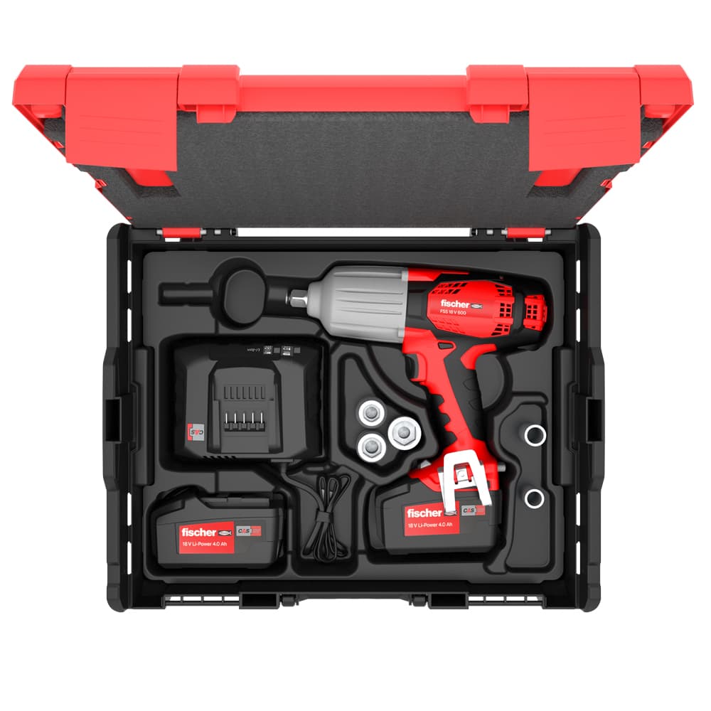 FISCHER Akku-Schlagschrauber Akku Schlagschr. FSS 18V 600 Set3