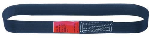 DOLEZYCH Einweg-Bandschlinge DIN EN 60005 Umfang 1,2m schwarz Tragf.einf.750kg DOLEZYCH