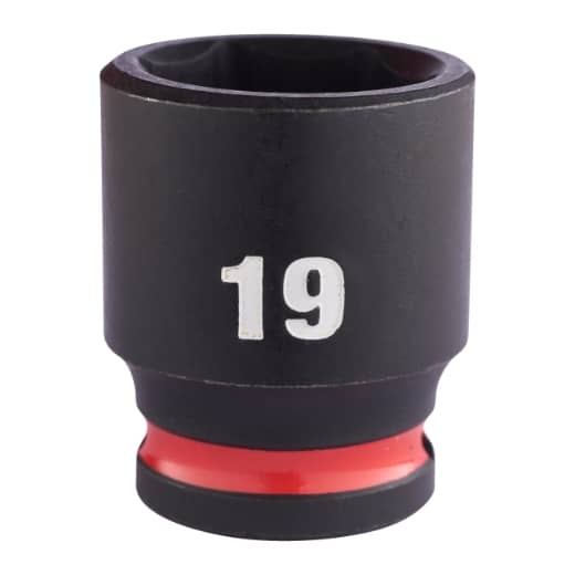 MILWAUKEE 19 x 34 mm SHOCKWAVE Schlagnuss 3/8" kurz