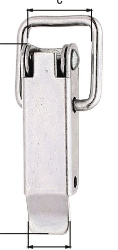 Kistenverschluss H.49mm B.13mm STA roh galv.verz.d.pass.GAH