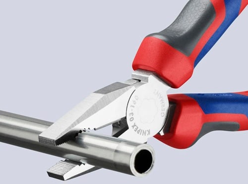 KNIPEX Kombizange L.160mm verchr.Mehrkomp.-Hülle KNIPEX