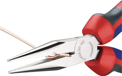 KNIPEX Langbeckzange Gesamt-L.160mm Form 2 Kopf verchr.lang,flach-rund Comfort-Griff
