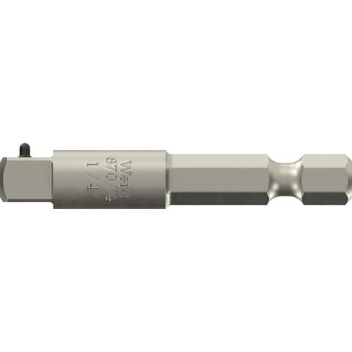 WERA Adapter 870/4 Antriebssechskant 1/4 Zoll Abtriebs-4-KT.1/4 Zoll L.50mm WERA