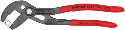 KNIPEX Schlauchschellenzange Gesamt-L.180mm Kopf grau atram.Ku.-Überzug KNIPEX