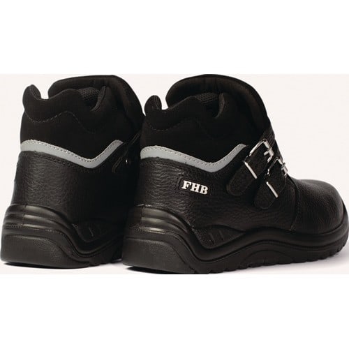 FHB Sicherheitsstiefel NORBERT Gr.46 W.11 schwarz S3 HRO Kuhleder FHB