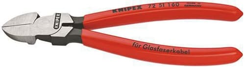 KNIPEX Seitenschneider f.Lichtwellenleiter L.160mm m.Ku.-Überzug KNIPEX