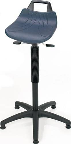 LOTZ Stehhilfe PU-Integralschaum Sitz-H.610-860mm Ku.-Fußkreuz Bodengl.LOTZ
