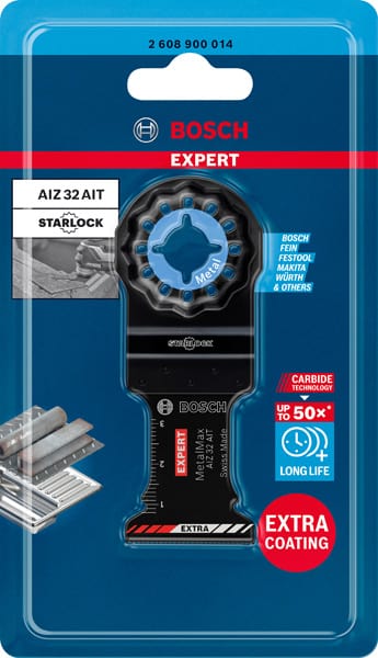 BOSCH EXPERT MetalMax AIZ 32 AIT Blatt für Multifunktionswerkzeuge, 40 x 32 mm. Für oszillierende Multifunktionswerkzeuge