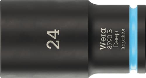 WERA Steckschlüsseleinsatz 8790 B Impaktor Deep 3/8 Zoll 24mm L.63mm WERA