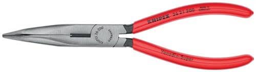 KNIPEX Flachrundzange L.200mm pol.40Grad gew.Ku.-Überzug KNIPEX