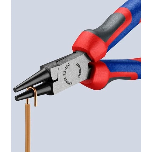 KNIPEX Rundzange L.160mm Kopf pol.Comfort-Griff KNIPEX