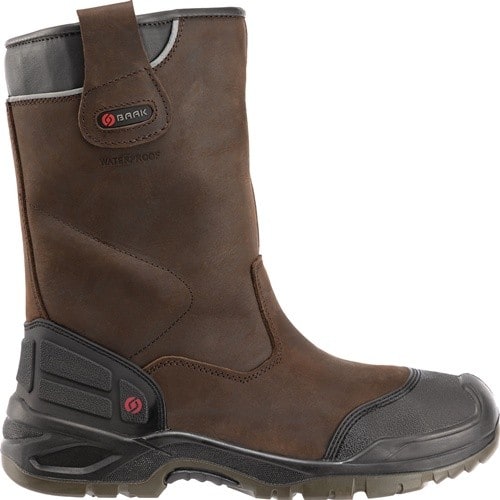 BAAK Sicherheitsschlupfstiefel Hercules Gr.43 W.11 braun S3 SRC WR ESD Leder BAAK