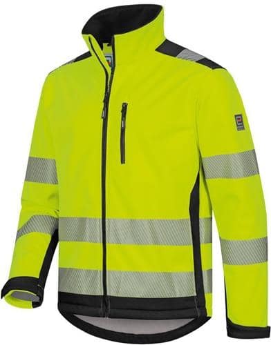 ELYSEE Warnschutz-Softshelljacke RYAN Gr.M (50/52) gelb/schwarz ELYSEE