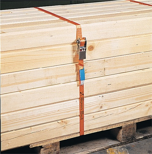 SPANSET Ratschen-Zurrgurt DIN 12195-2 L.4m B.25mm 1-tlg.m.Ratsche LC U 1600 daN