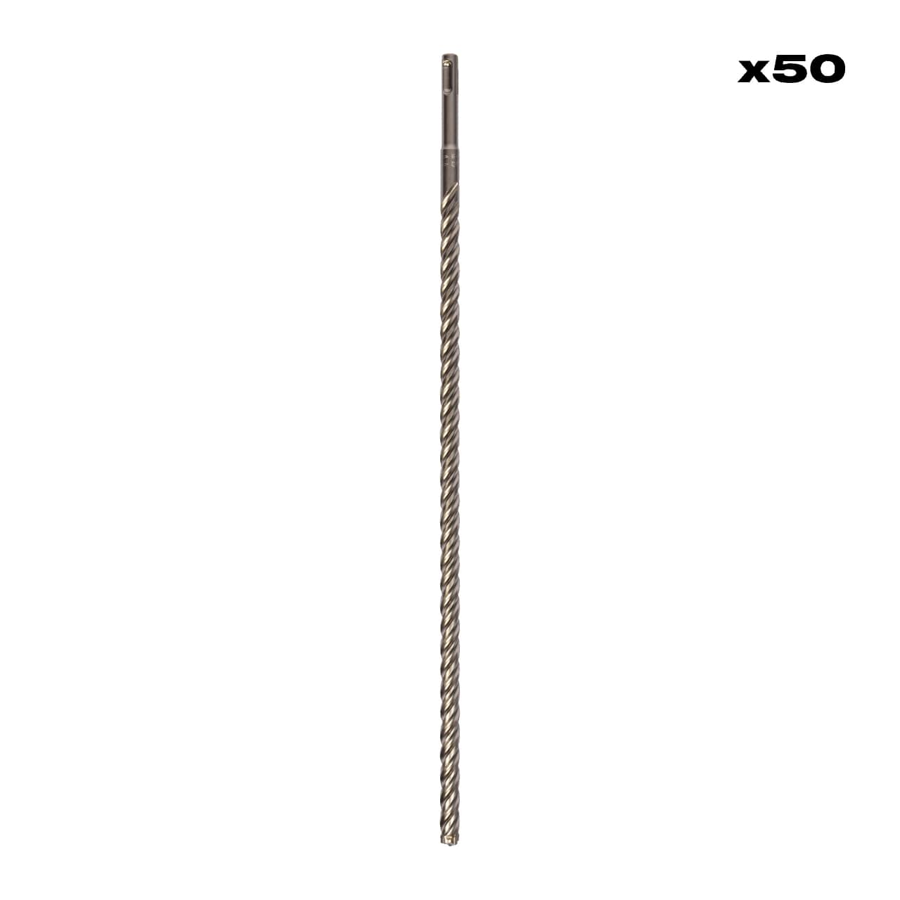MILWAUKEE 12 x 450 mm, SDS-Plus 4-Schneiden Hammerbohrer MX4 SDS-Plus 50er Pack