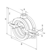FISCHER Silikonrohrschelle FRSH