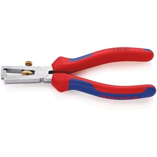 KNIPEX Abisolierzange L.160mm verchr.Mehrkomp.-Hülle m.Öffnungsf.KNIPEX