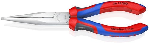 KNIPEX Flachrundzange L.200mm verchr.ger.Comfort-Griff KNIPEX