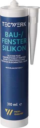 Bau-/Fenstersilikon 310 ml Kartusche TECWERK