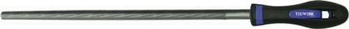 TECWERK Werkstattfeile DIN 7261 L.250mm Q.9,5mm Hieb 2 Rund 2K-Ergo TECWERK