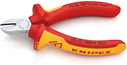 KNIPEX Seitenschneider L.125mm VDE Mehrkomp.-Hüllen KNIPEX