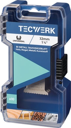 TECWERK Tauchsägeblätter B.32mm Eintauch-T.51mm 10 St.Univ.TECWERK
